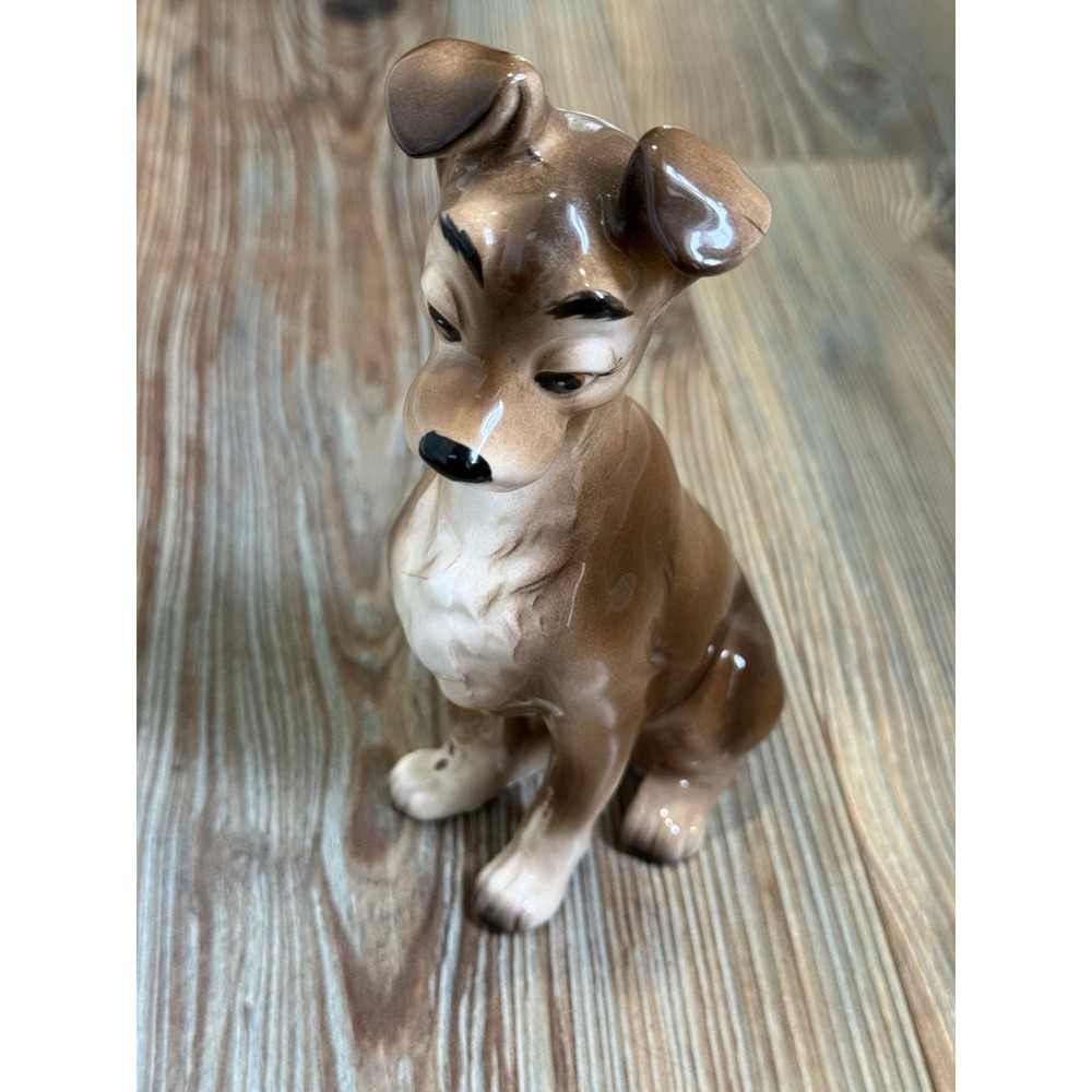 Vintage Disney Lady and the Tramp - TRAMP Ceramic Dog Figurine Japan